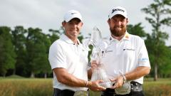 Golfers Rory McIlroy and Shane Lowry